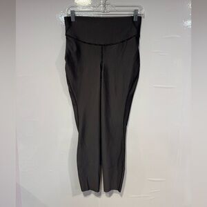 Black ribbed lululemon base pace leggings